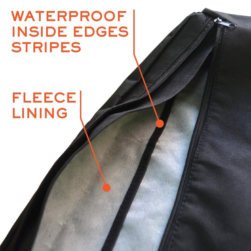Bozzcovers Outdoor TV Cover 52-55 inch - WITH ZIPPER, Weatherproof, Waterproof 360 degrees protection, Soft Non Scratch Interior - Black - Image 4